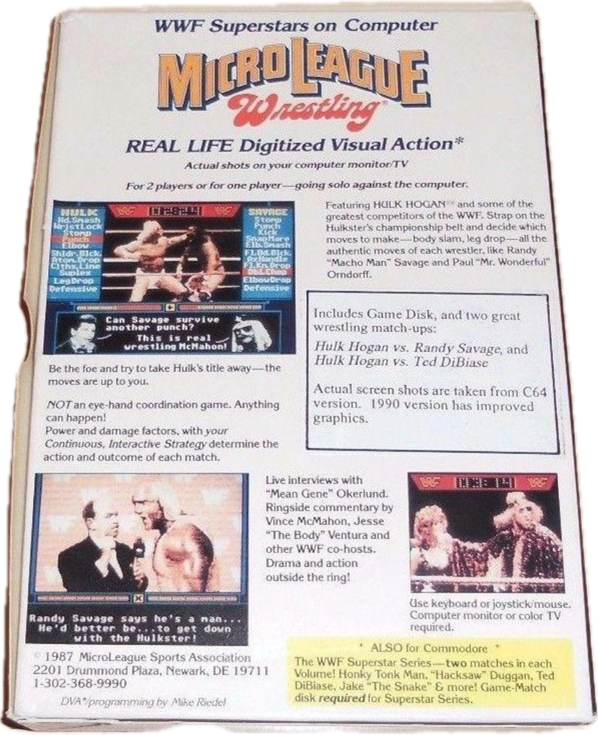 WWF MicroLeague Wrestling [Amiga] PWcatalog