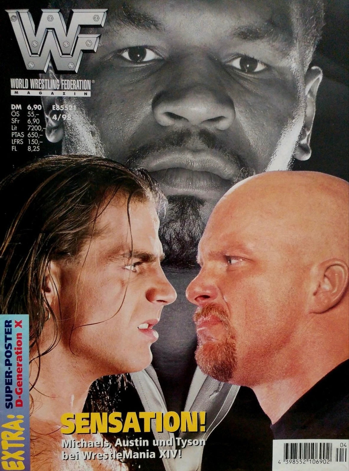 WWF Magazine April 1998 from Germany Magazine PWcatalog