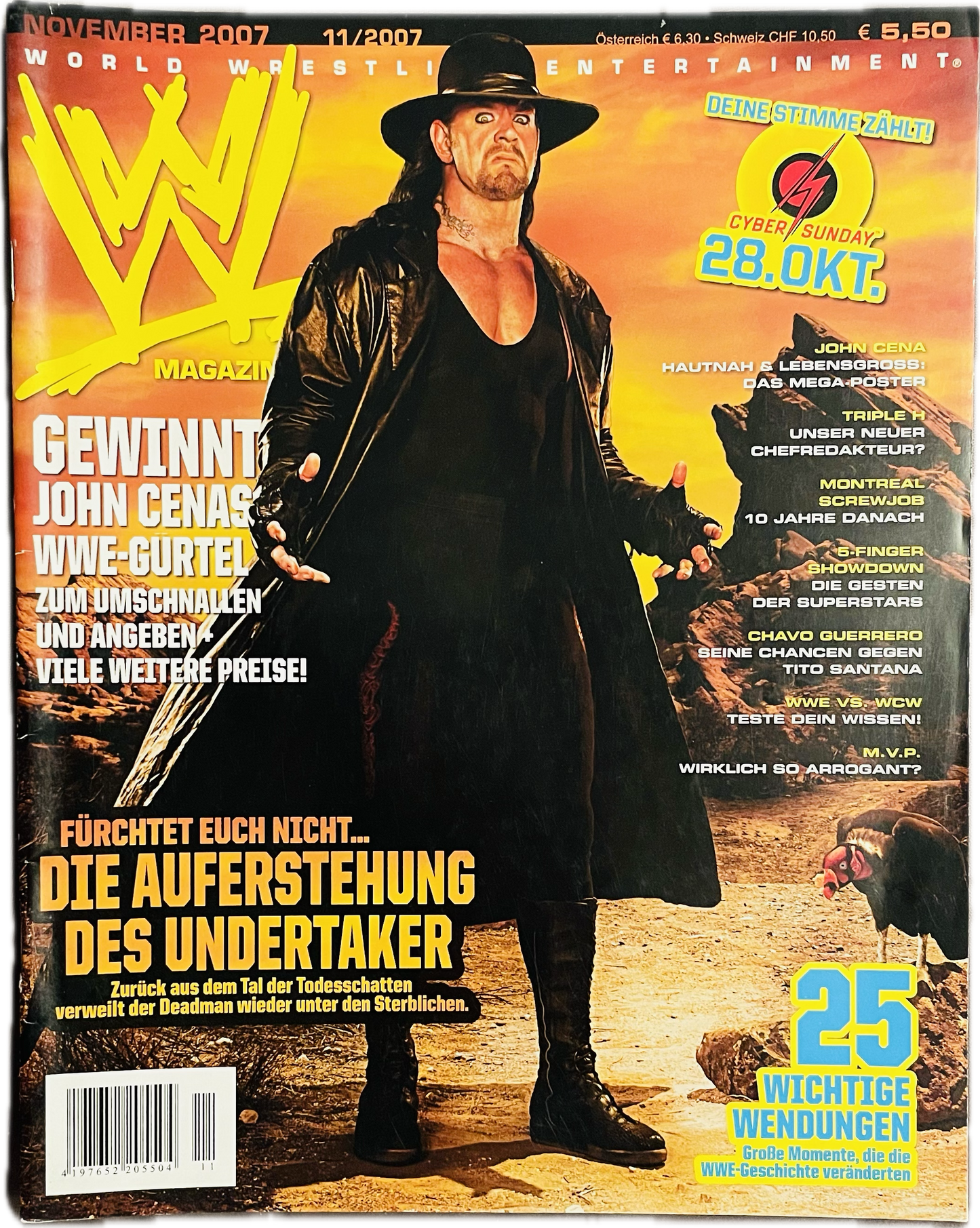 WWE Magazine November 2007 from Germany Magazine PWcatalog