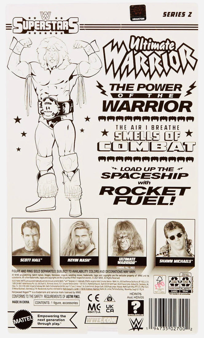 WWE Superstars Series 2 Ultimate Warrior Action & Toy Figures PWcatalog