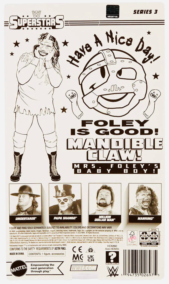 WWE Superstars Series 3 Mankind PW Catalog