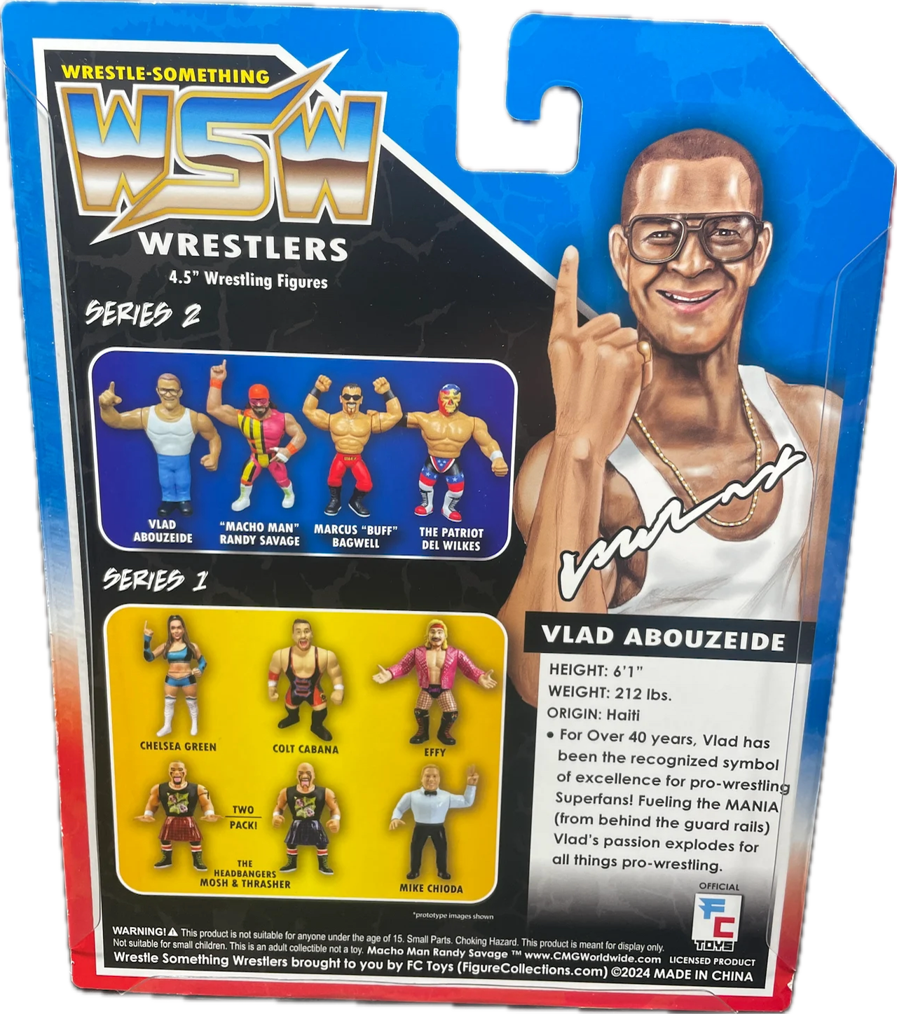FC Toys Wrestle-Something Wrestlers Series 2 "The Superfan" Vlad Abouzeide PW Catalog