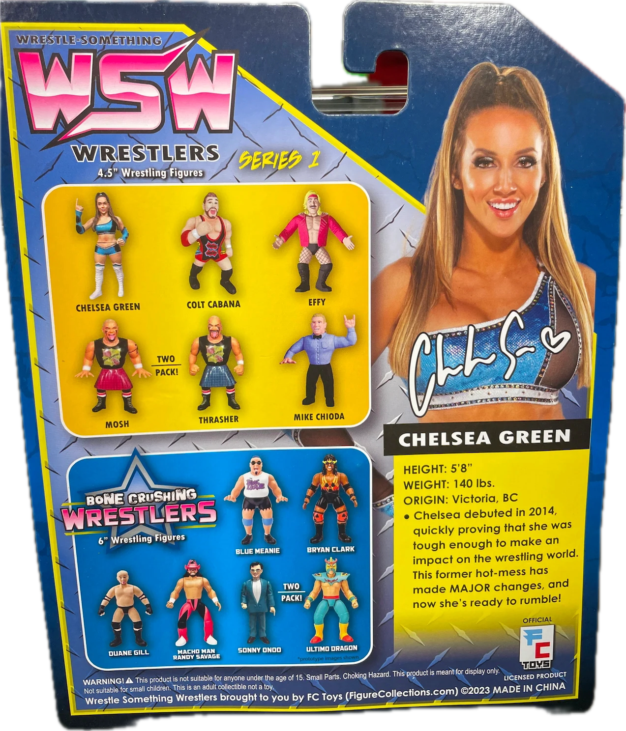 FC Toys Wrestle-Something Wrestlers Series 1 Chelsea Green PW Catalog
