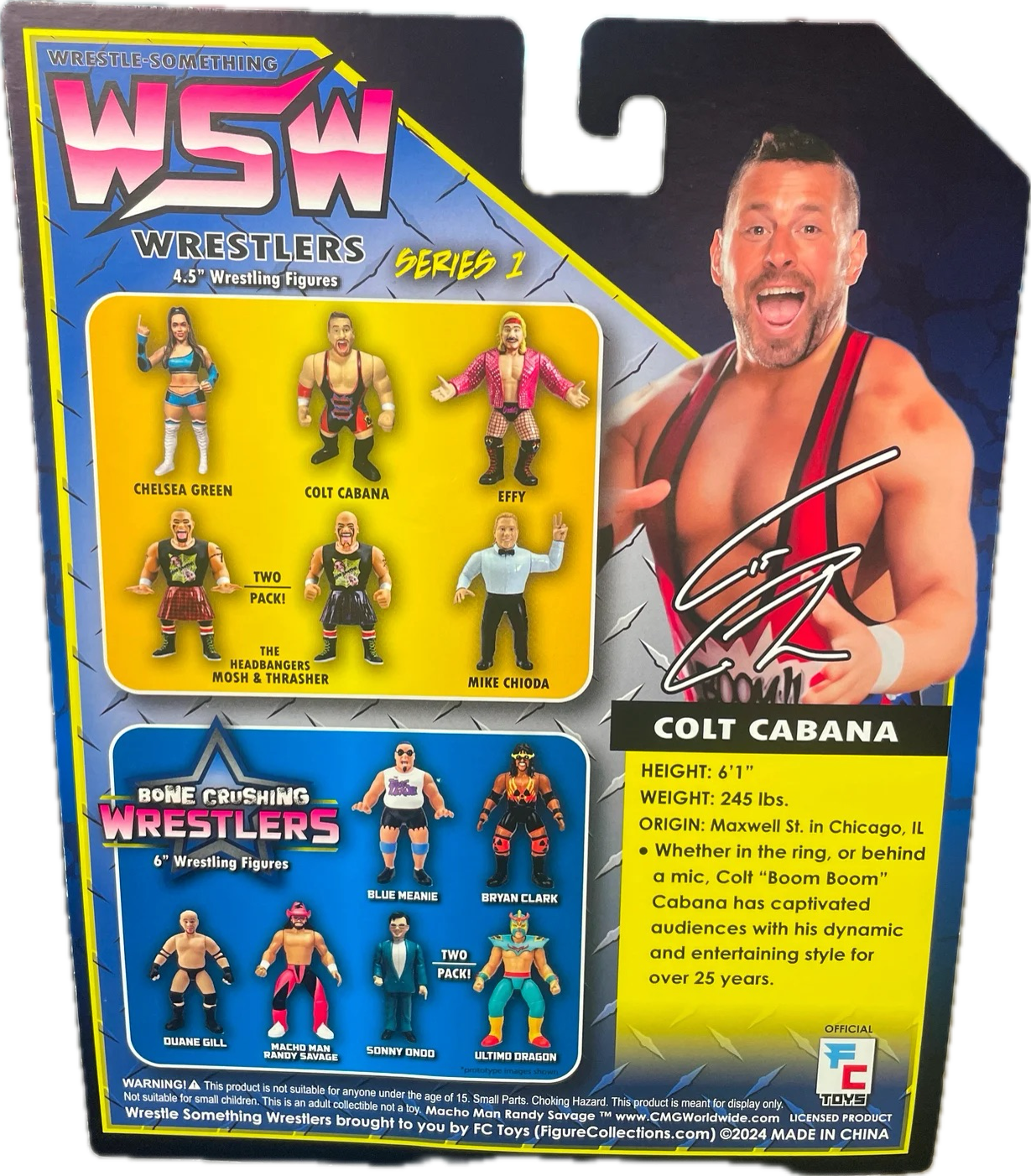 FC Toys Wrestle-Something Wrestlers Series 1 Colt Cabana [Orange & Black Singlet] PW Catalog