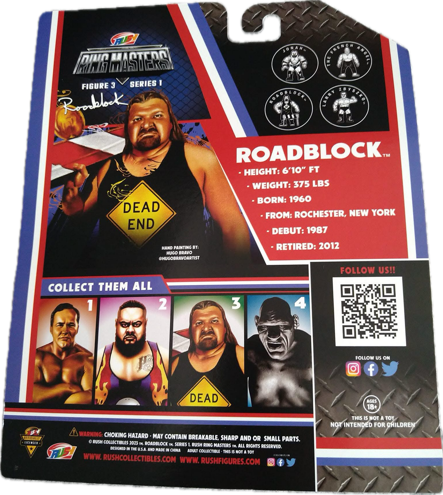Rush Collectibles Ring Masters Series 1 Roadblock [UK Variant] PW Catalog