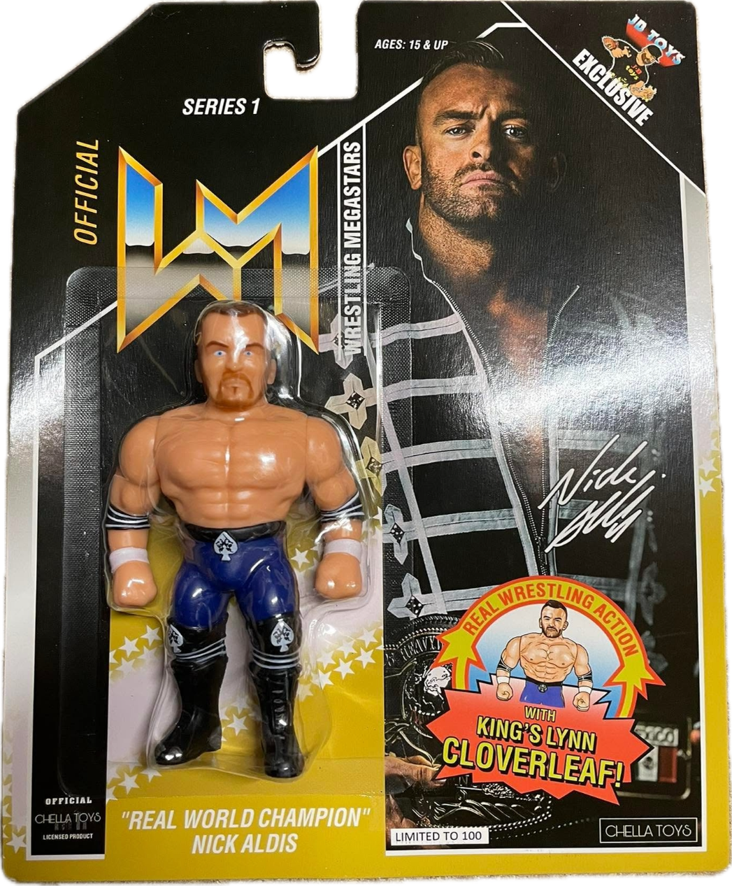 Chella Toys Wrestling Megastars 1 "Real World Champion" Nick Aldis [Dark Blue Variant] Action & Toy Figures Pwcatalog