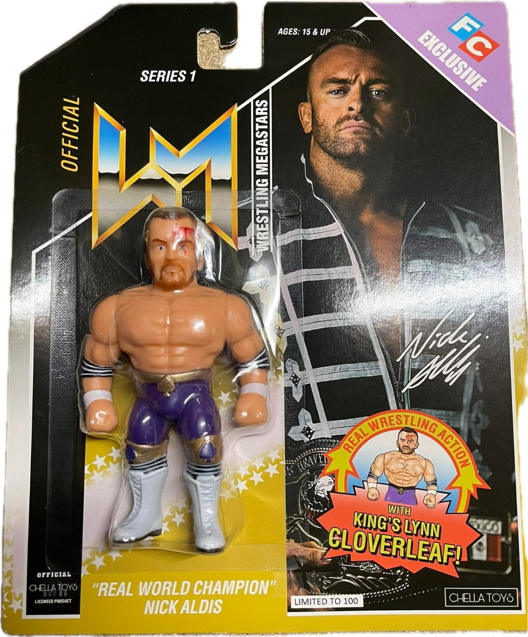 Chella Toys Wrestling Megastars 1 "Real World Champion" Nick Aldis [Bloody Variant] Action & Toy Figures Pwcatalog