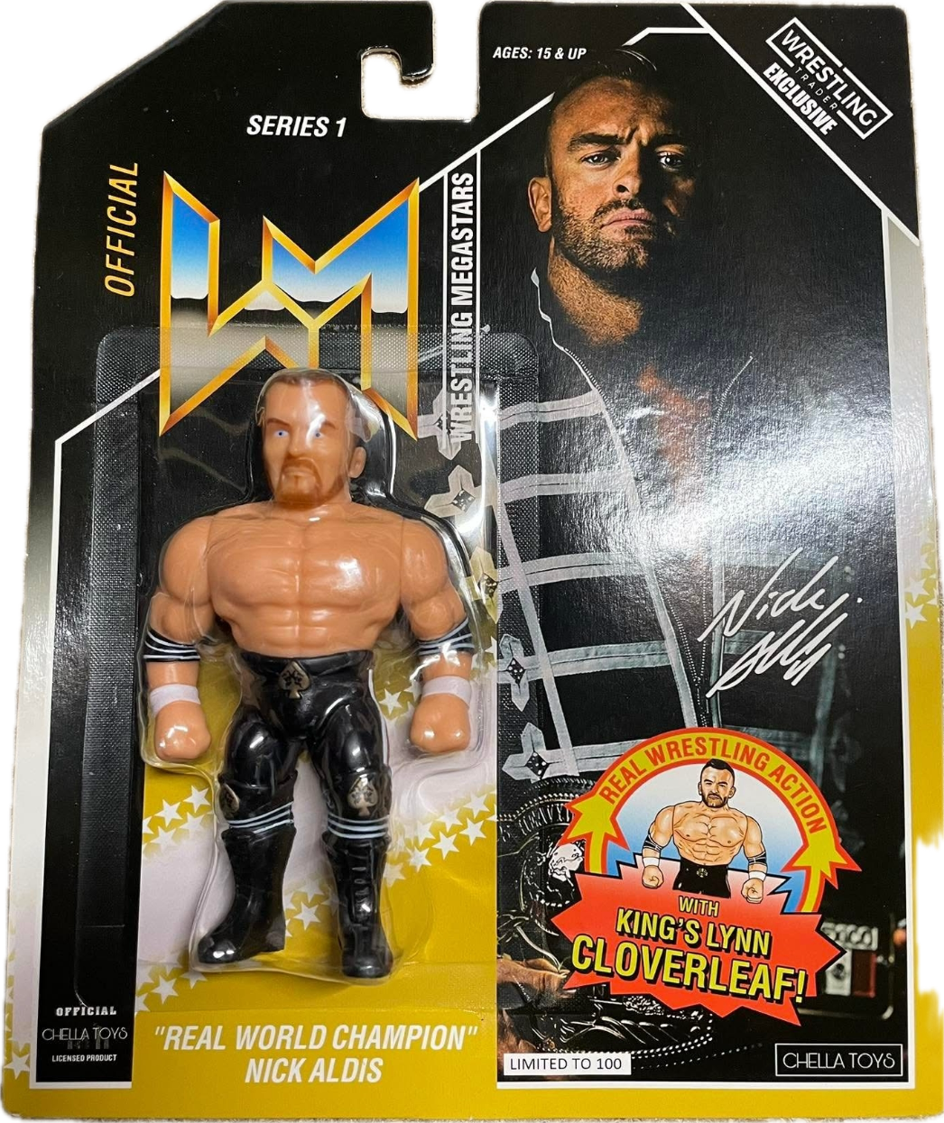 Chella Toys Wrestling Megastars 1 "Real World Champion" Nick Aldis [Black Variant] Action & Toy Figures Pwcatalog