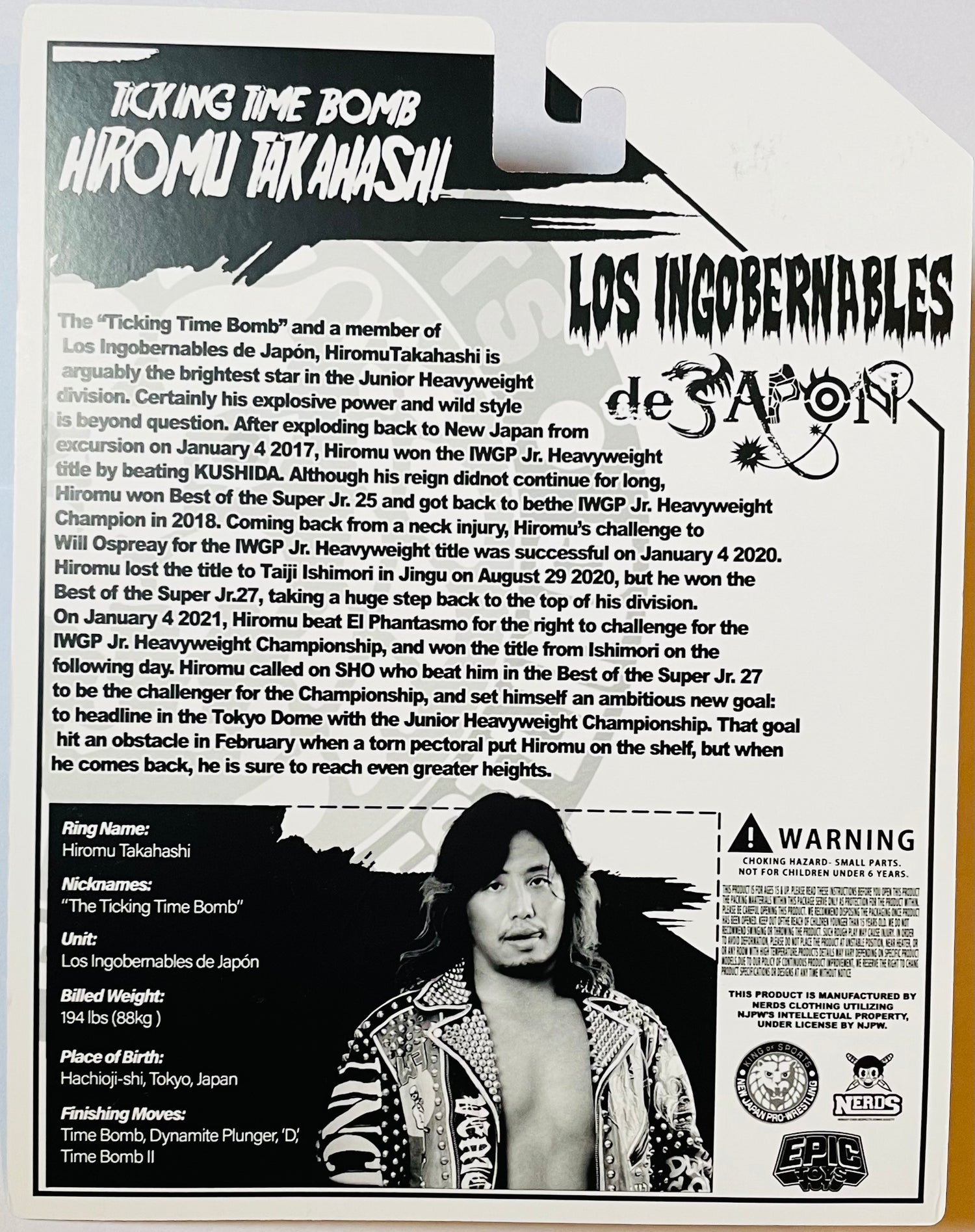 NJPW Epic Toys Hiromu Takahashi [Red Cat Variant] Action & Toy Figures PWcatalog