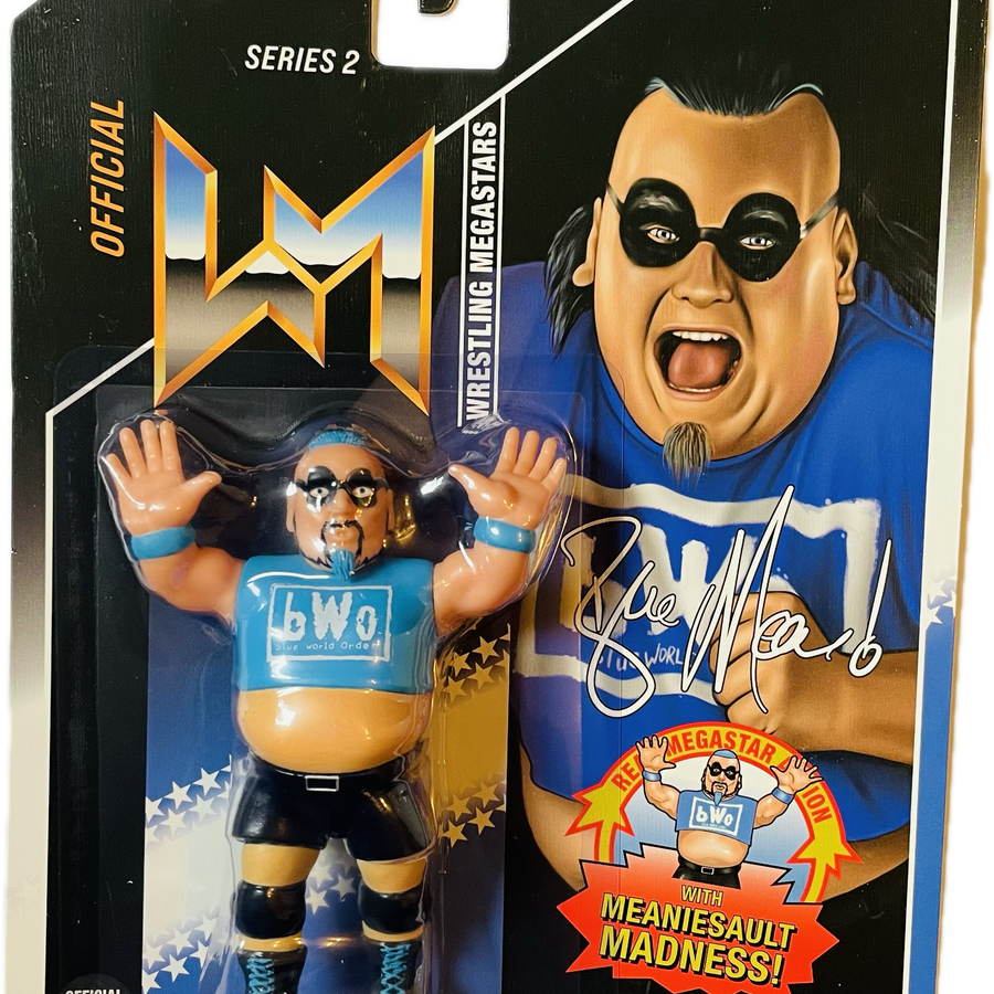 Chella Toys Wrestling Megastars 2 The Blue Meanie [With Beard Variant] Action & Toy Figures Pwcatalog