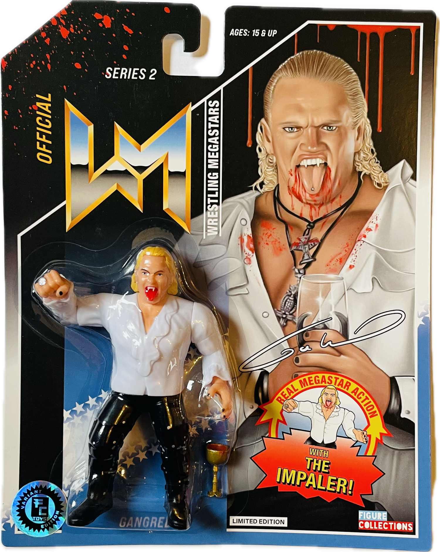 Chella Toys Wrestling Megastars 2 Gangrel [No Blood Variant] Action & Toy Figures Pwcatalog