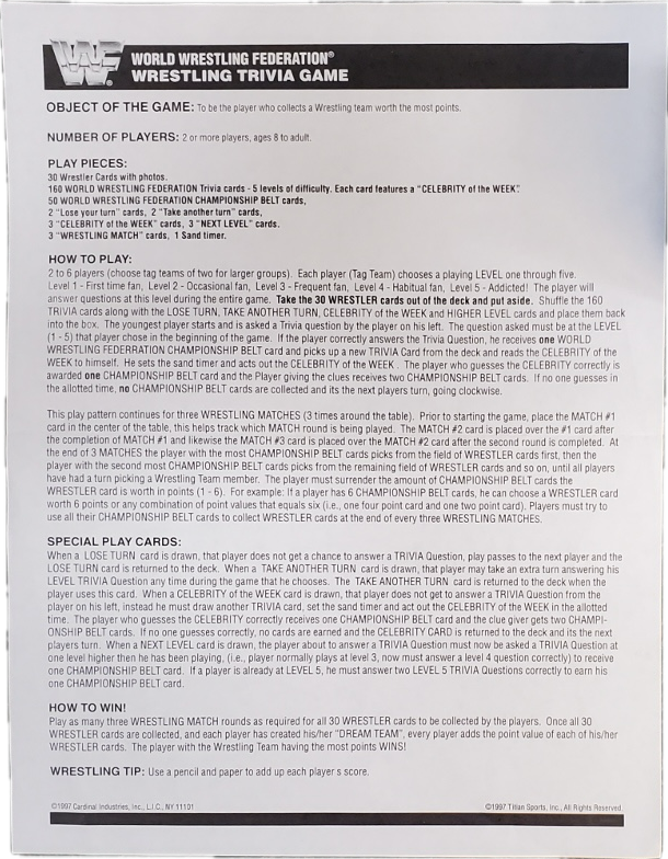 WWF Trivia game PWcatalog