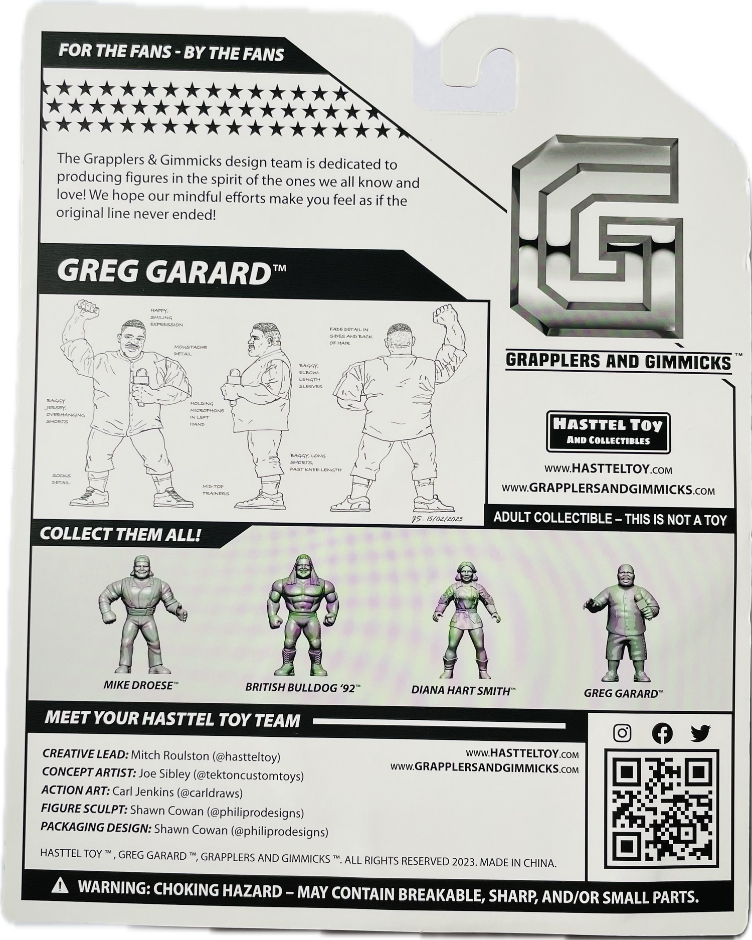 Grapplers & Gimmicks Series 2 Greg Garard [Oscar] PW Catalog