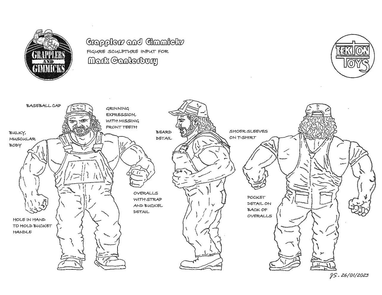 Grapplers & Gimmicks Series 3 Mark Canterbury [Henry O. Godwinn] PW Catalog