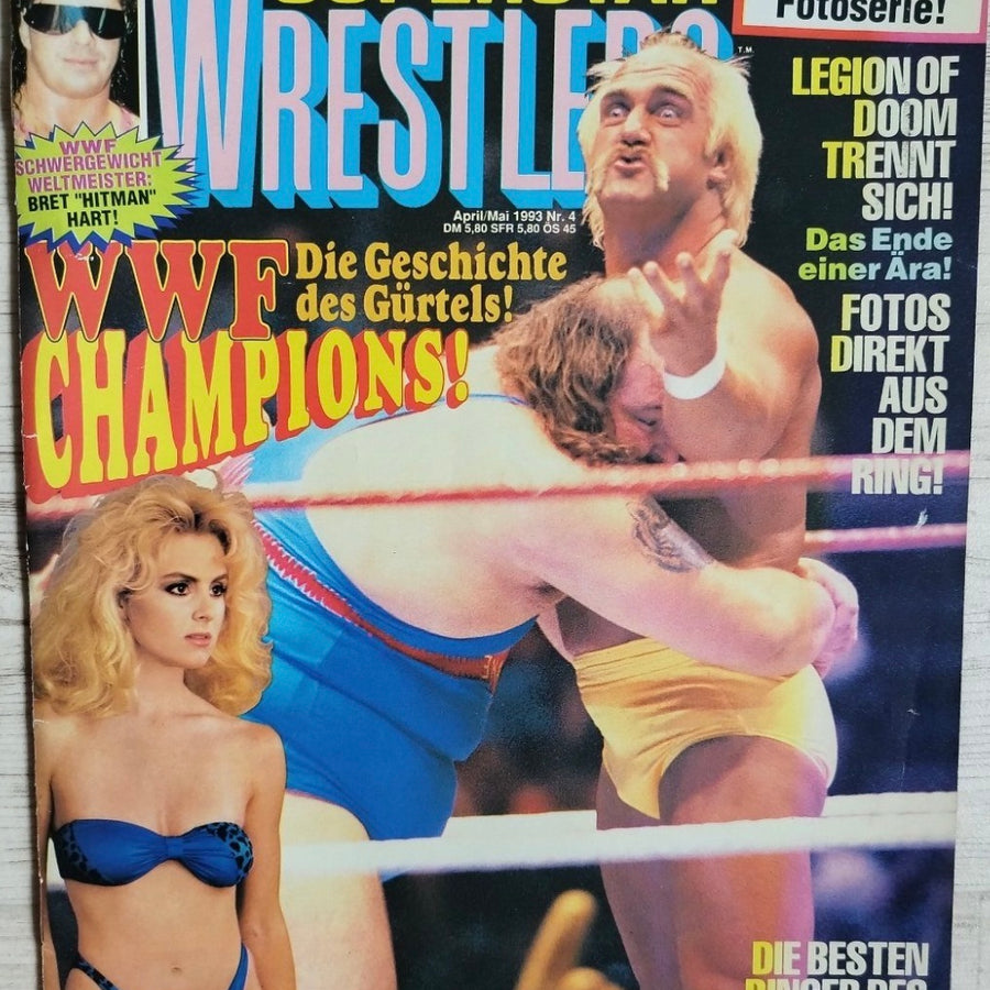Superstar Wrestlers 4 Apr./May 1993 from Germany Magazine PWcatalog