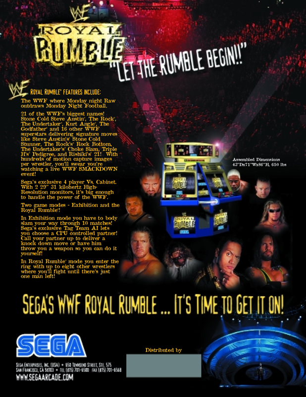 WWF Royal Rumble [Arcade] PWcatalog