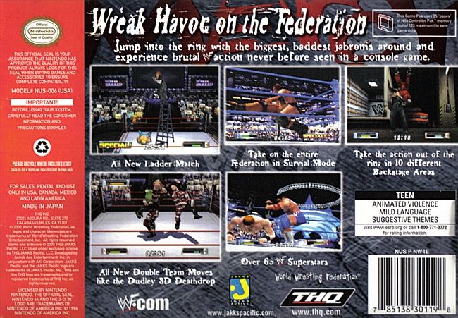 WWF No Mercy [Nintendo 64] PWcatalog