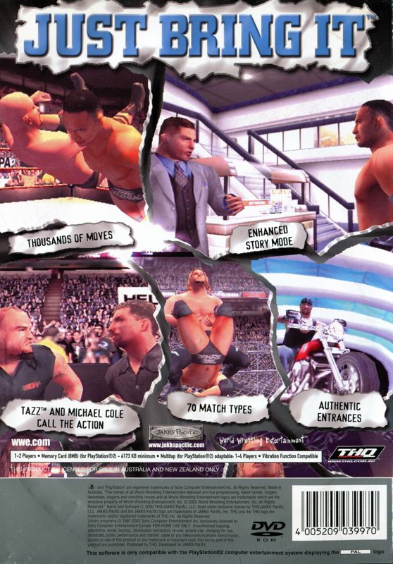 WWF SmackDown Just Bring It [PlayStation 2] PWcatalog