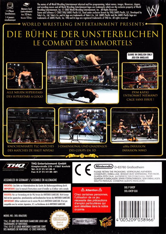 WWE WrestleMania X8 [GameCube] PWcatalog