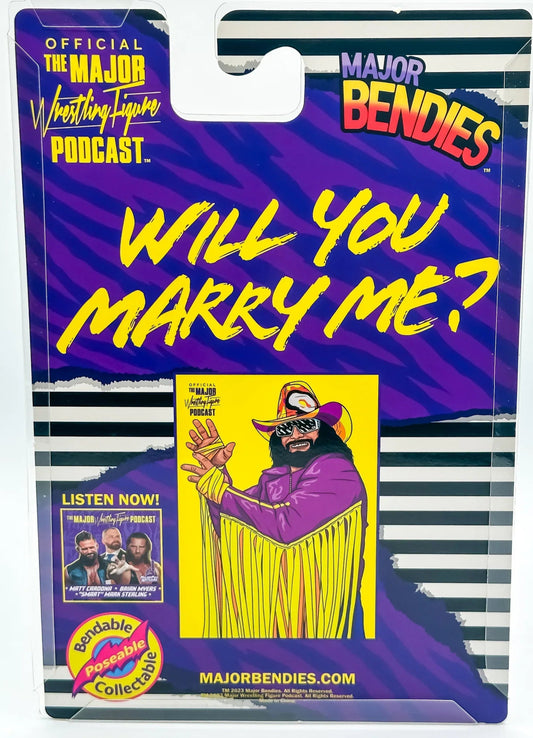 Major Wrestling Figure Podcast Major Bendies Wedding Randy Savage (Exclusive) Action & Toy Figures PWcatalog