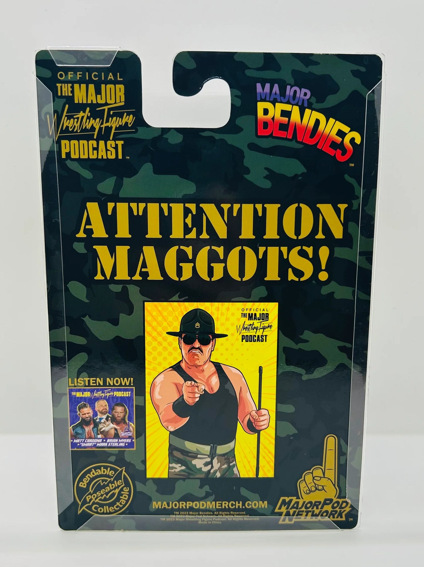 Major Wrestling Figure Podcast Major Bendies Sgt. Slaughter Action & Toy Figures PWcatalog