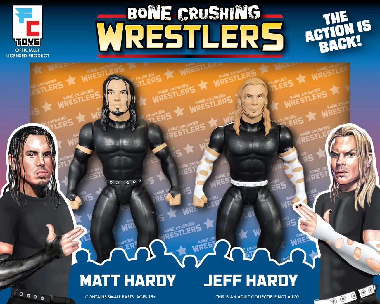 FC Toys Bone Crushing Wrestlers 2 Matt Hardy & Jeff Hardy [Variant] Action & Toy Figures Pwcatalog