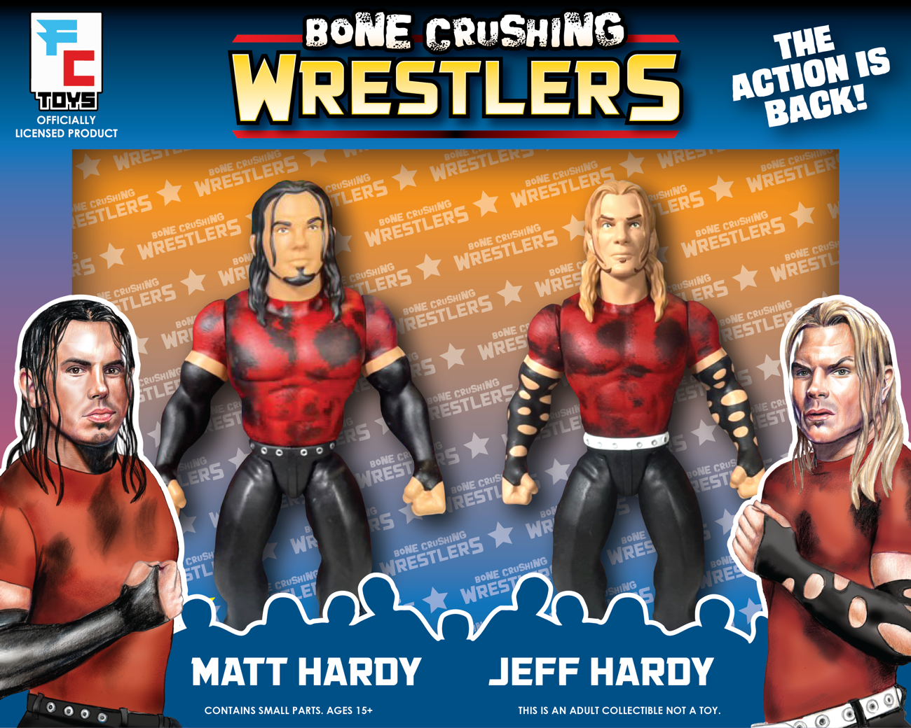 FC Toys Bone Crushing Wrestlers 2 Matt Hardy & Jeff Hardy Action & Toy Figures Pwcatalog