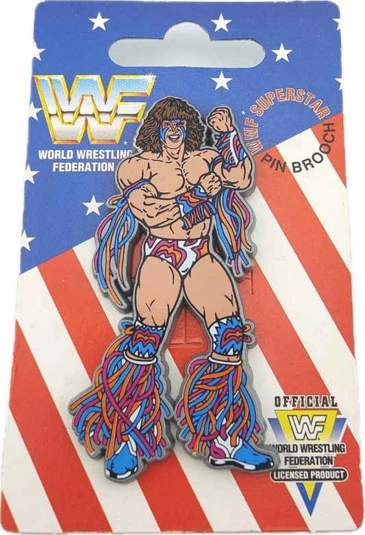 WWF Superstar Pin Brooch Ultimate Warrior (1991) Brooches & Lapel Pins PWcatalog