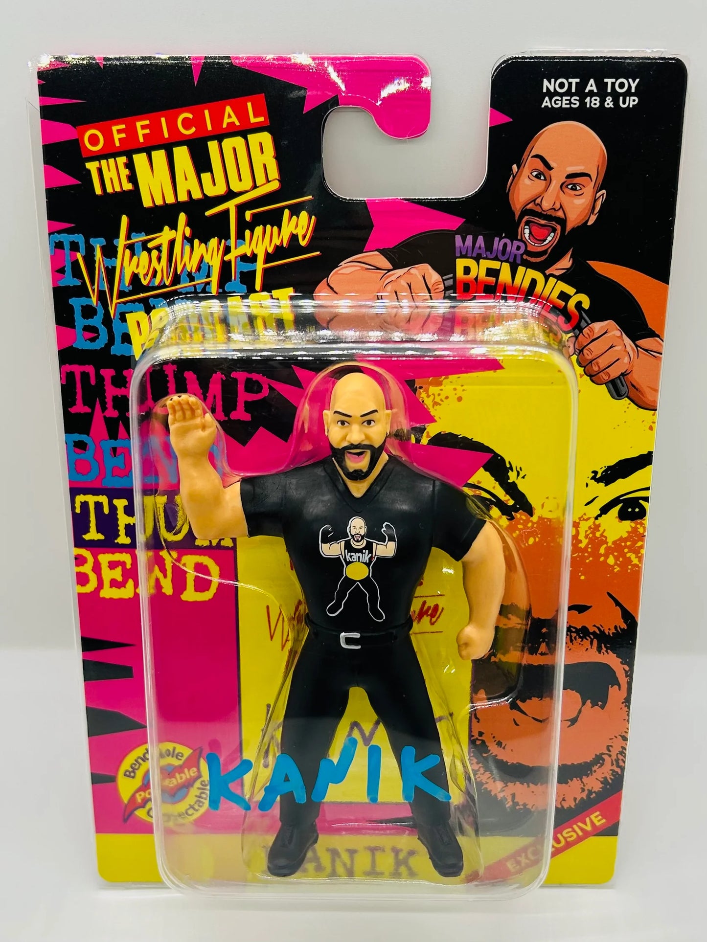 Major Wrestling Figure Podcast Major Bendies Kanik [Exclusive] Action & Toy Figures PWcatalog