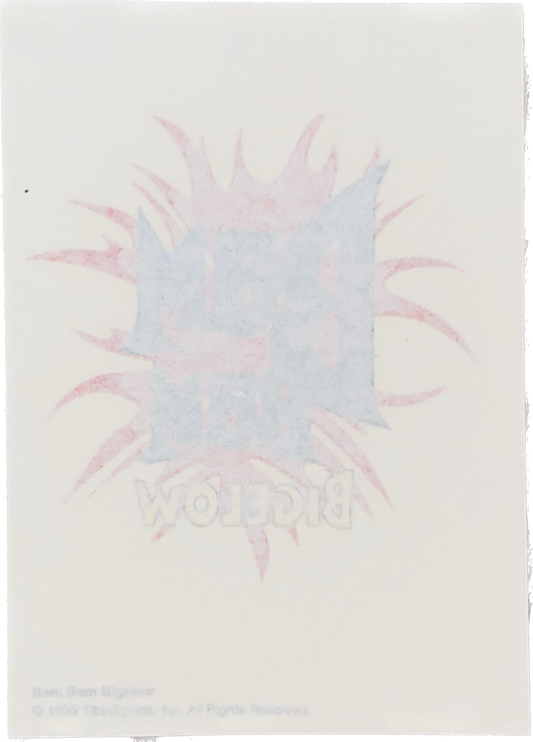 WWF Tattoos 1995 Bam Bam Bigelow Logo from Germany