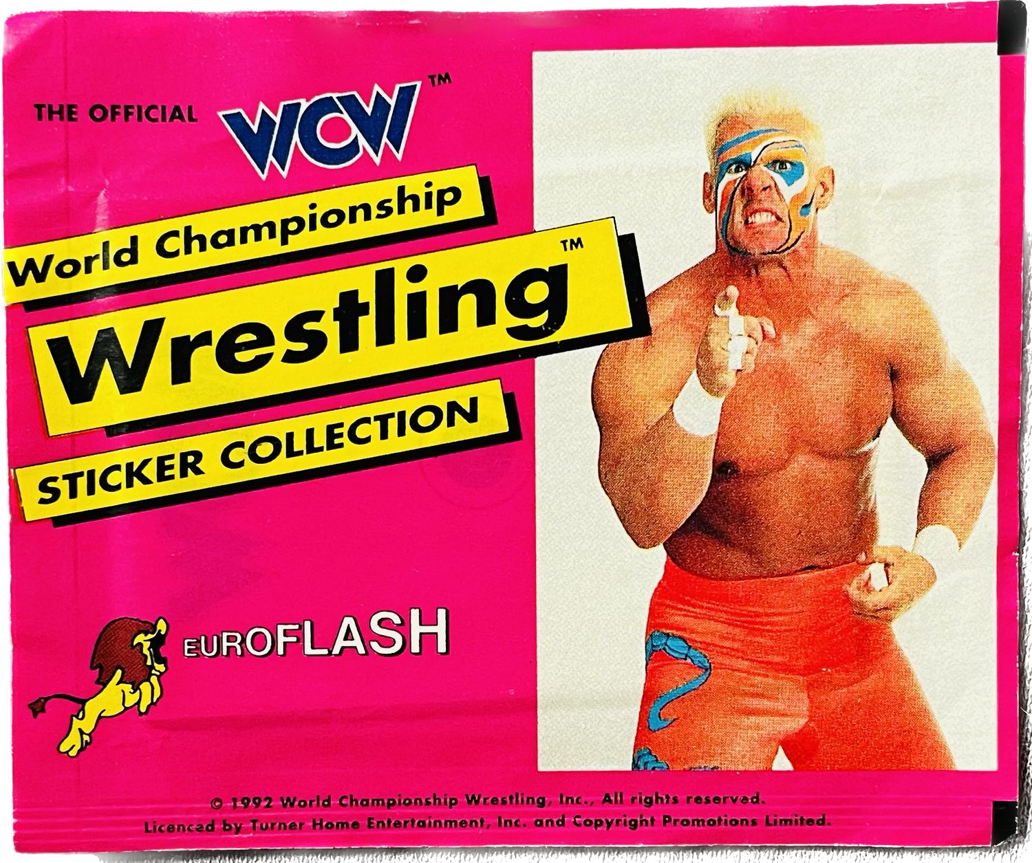 WCW Stickers Album 1992 UK Exclusive Stickers Album PW Catalog