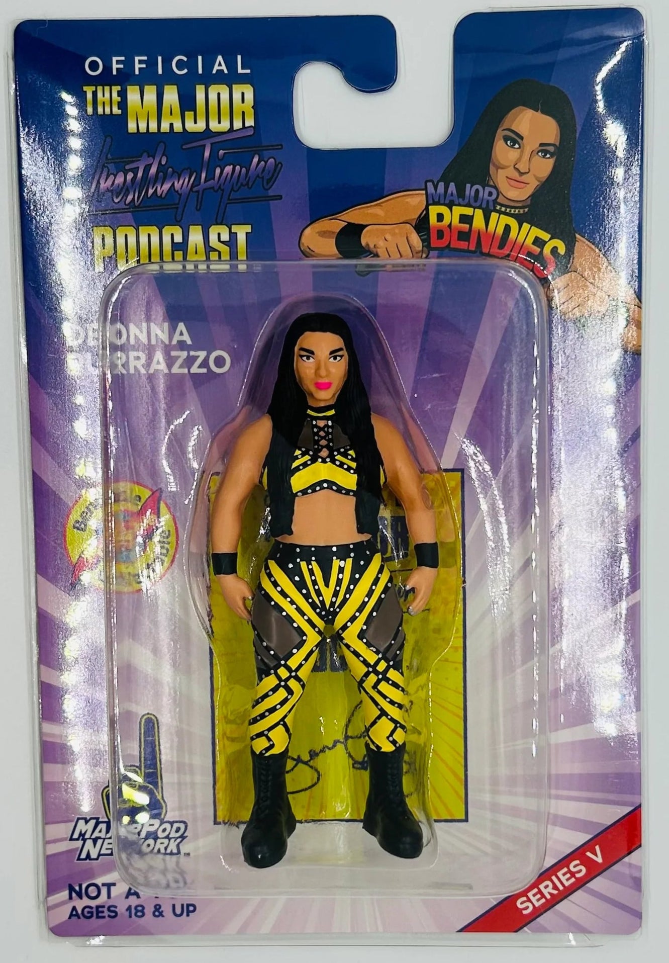 Major Wrestling Figure Podcast Major Bendies Series 5 Deonna Purrazzo Action & Toy Figures PWcatalog
