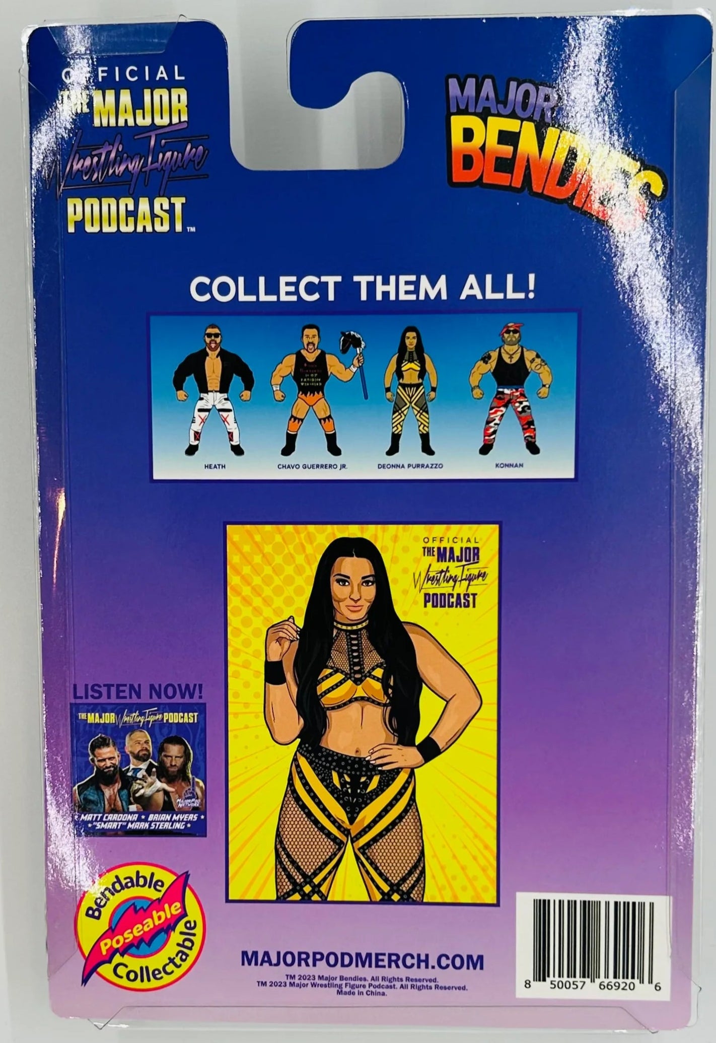 Major Wrestling Figure Podcast Major Bendies Series 5 Deonna Purrazzo Action & Toy Figures PWcatalog