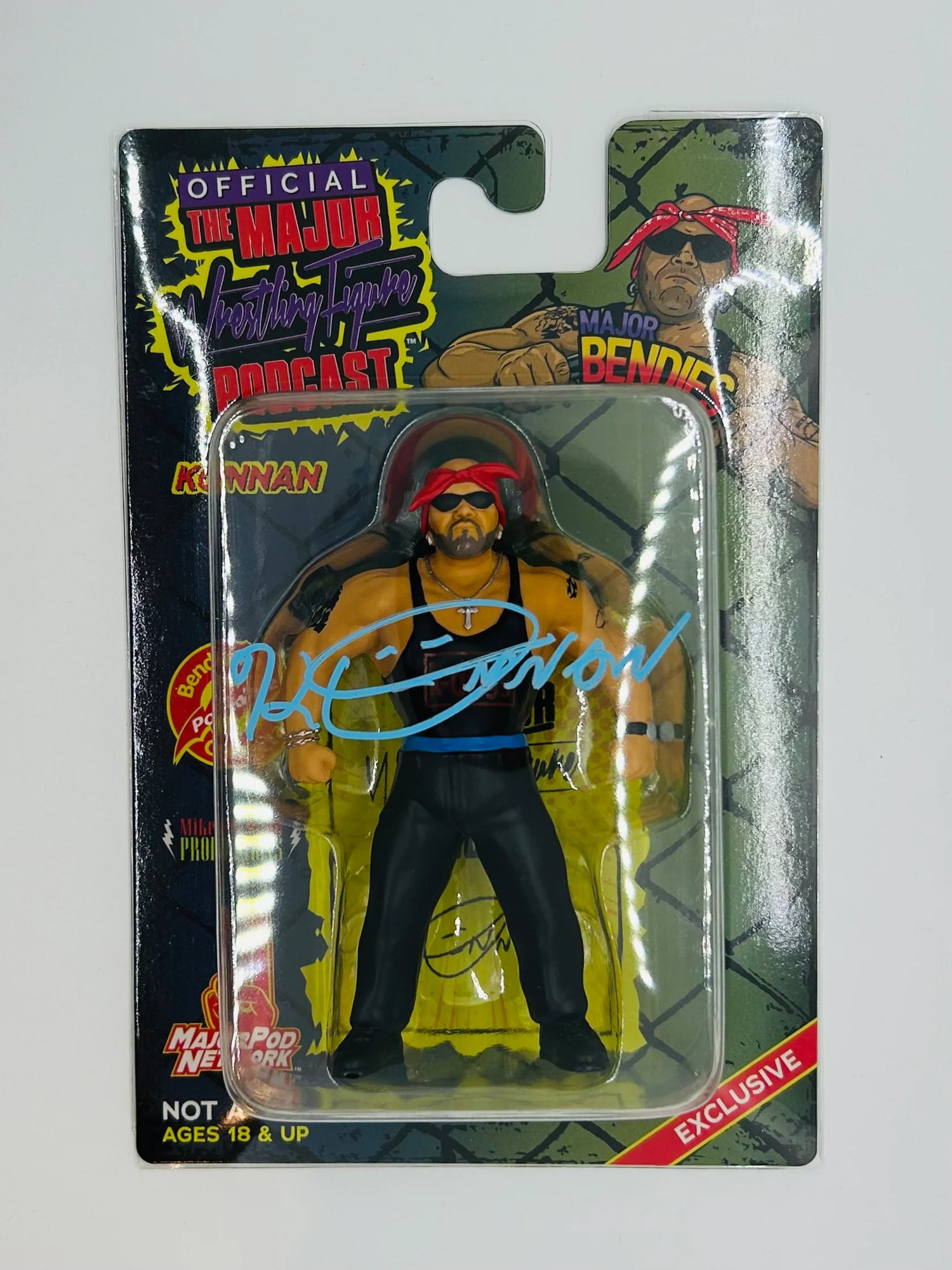 Major Wrestling Figure Podcast Major Bendies Konnan [Exclusive] Action & Toy Figures PWcatalog