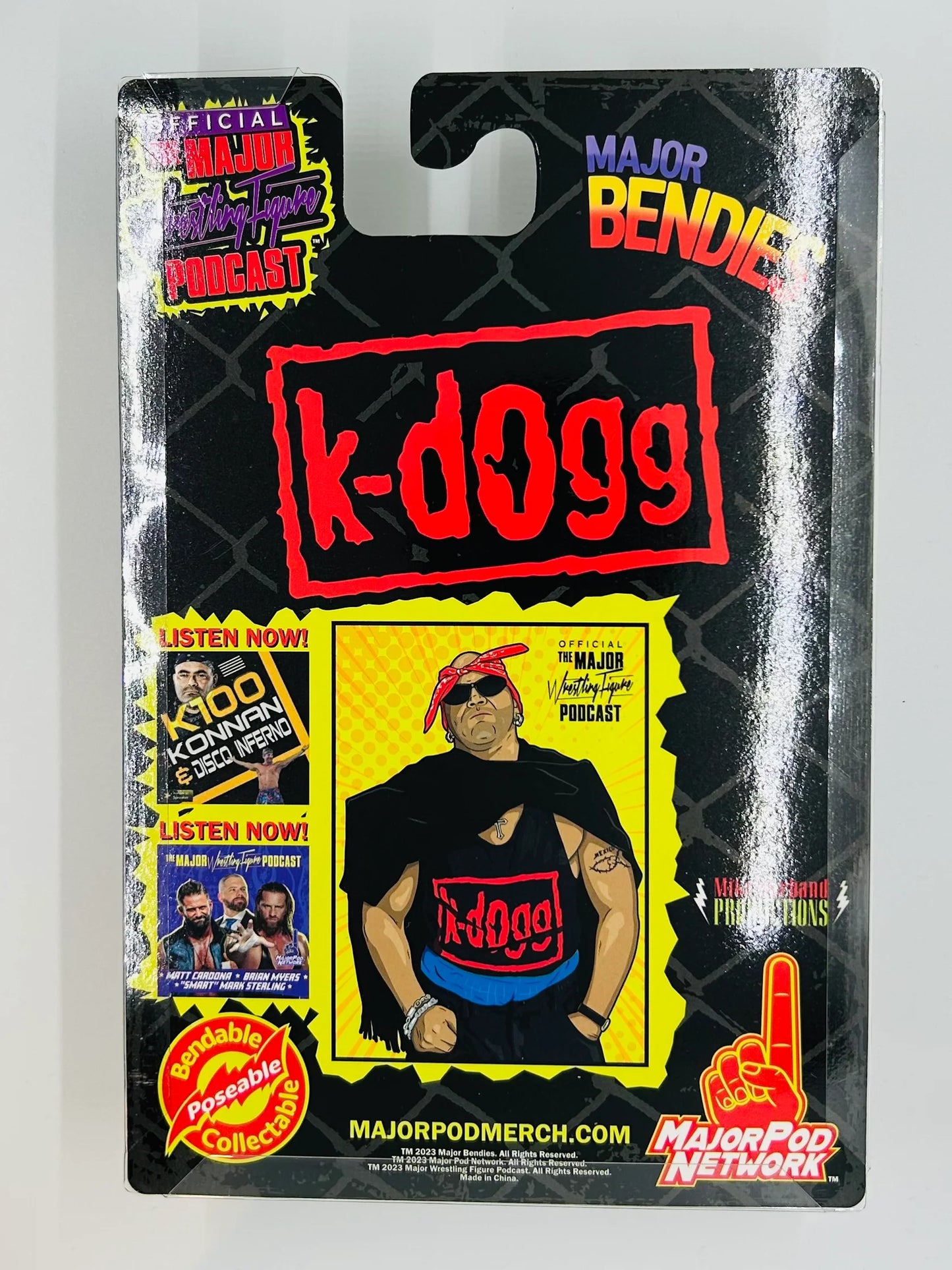Major Wrestling Figure Podcast Major Bendies Konnan [Exclusive] Action & Toy Figures PWcatalog