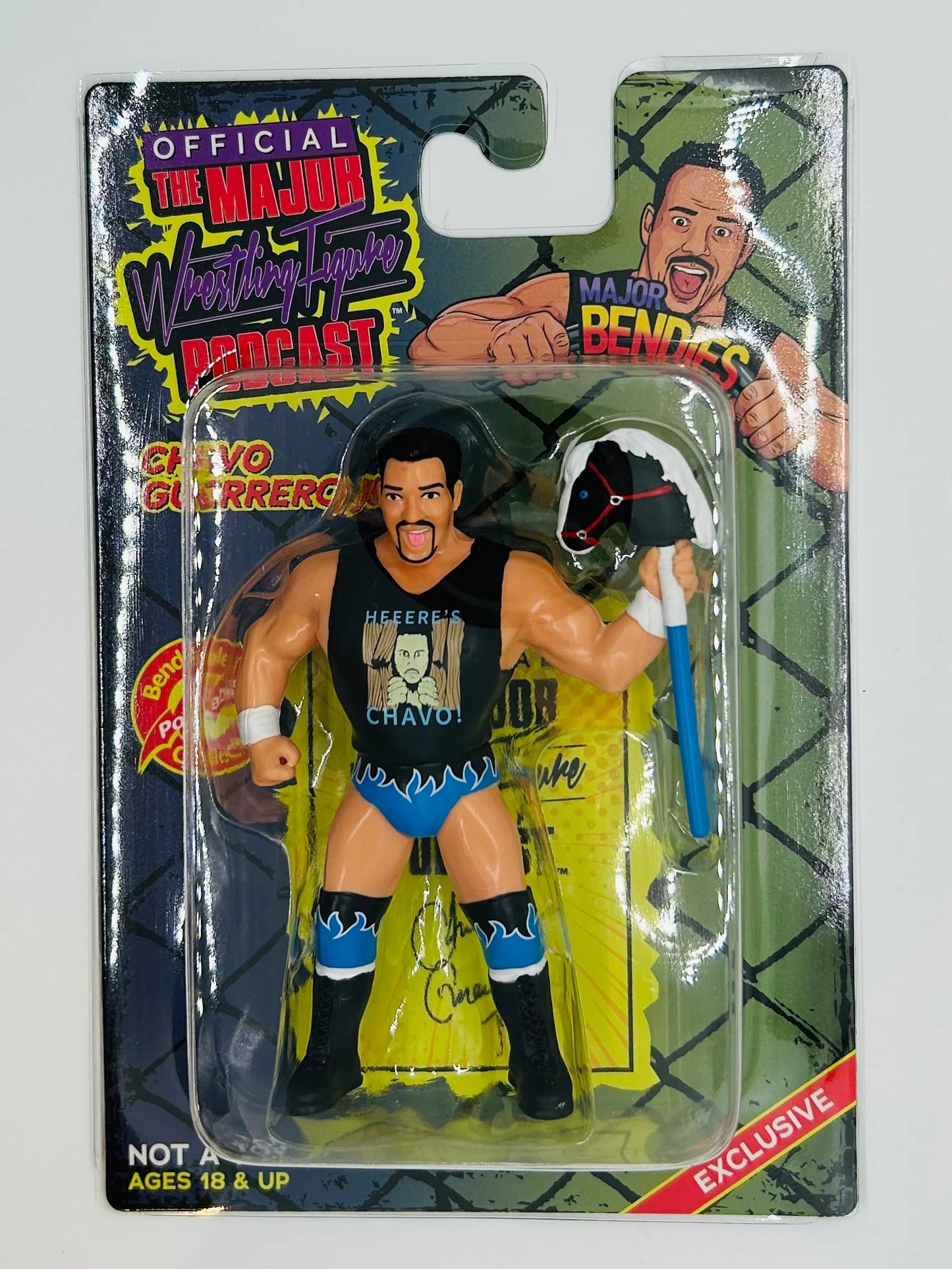 Major Wrestling Figure Podcast Major Bendies Chavo Guerrero (Exclusive) Action & Toy Figures PWcatalog