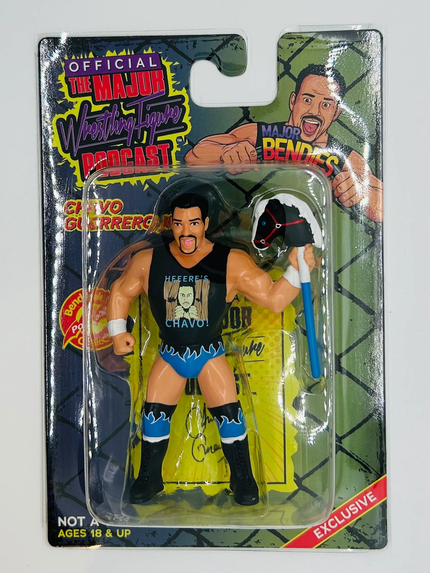 Major Wrestling Figure Podcast Major Bendies Chavo Guerrero (Exclusive) Action & Toy Figures PWcatalog
