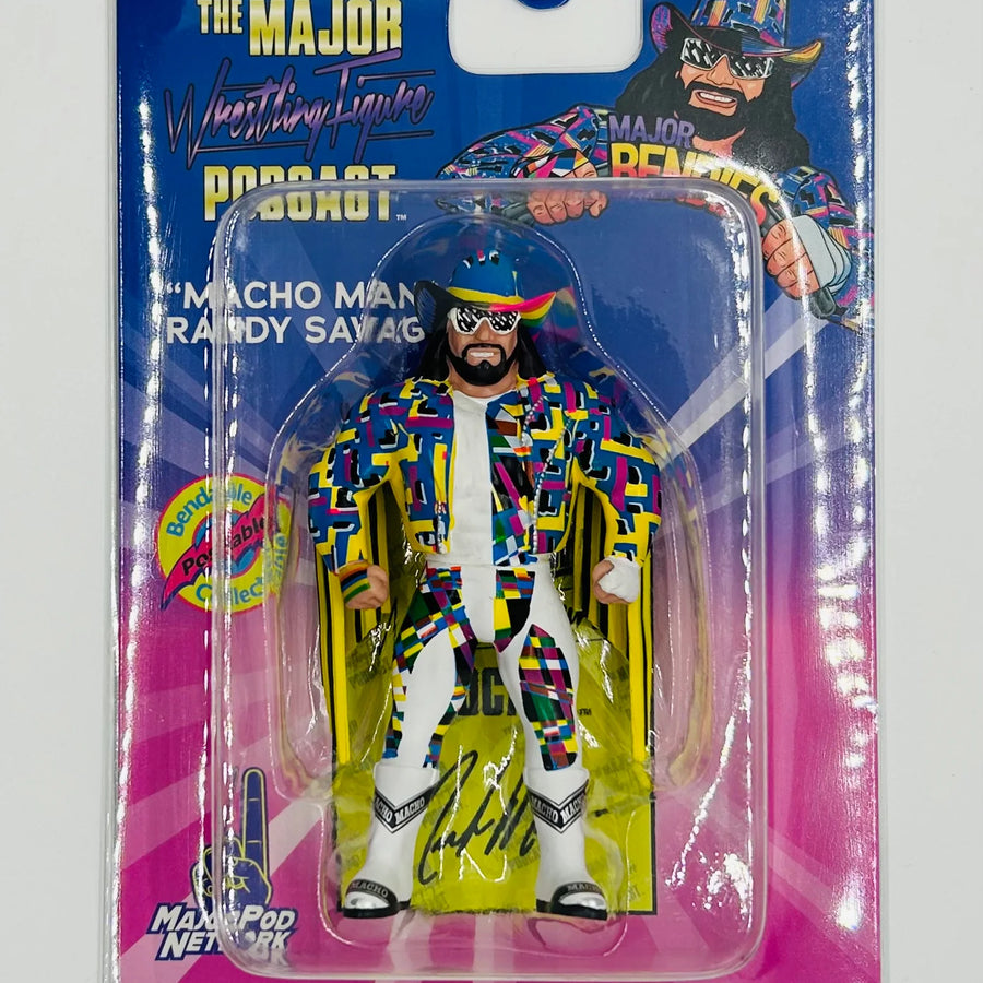 Major Wrestling Figure Podcast Major Bendies "Macho Man" Randy Savage Action & Toy Figures PWcatalog