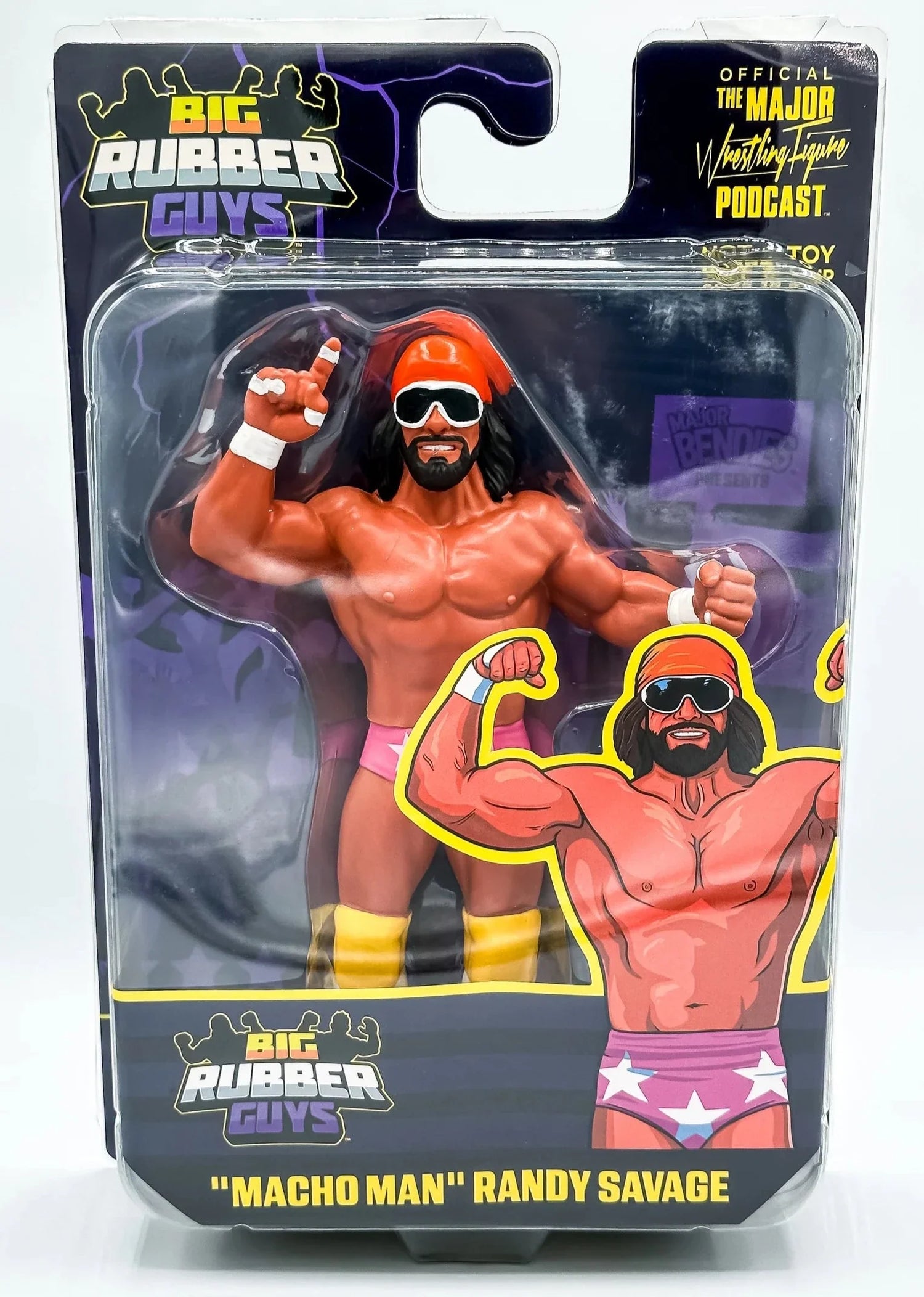 Big Rubber Guys Macho Man Randy Savage Pink Trunks – PW Catalog Big Rubber Guys Macho Man Randy Savage Pink Trunks – PW Catalog