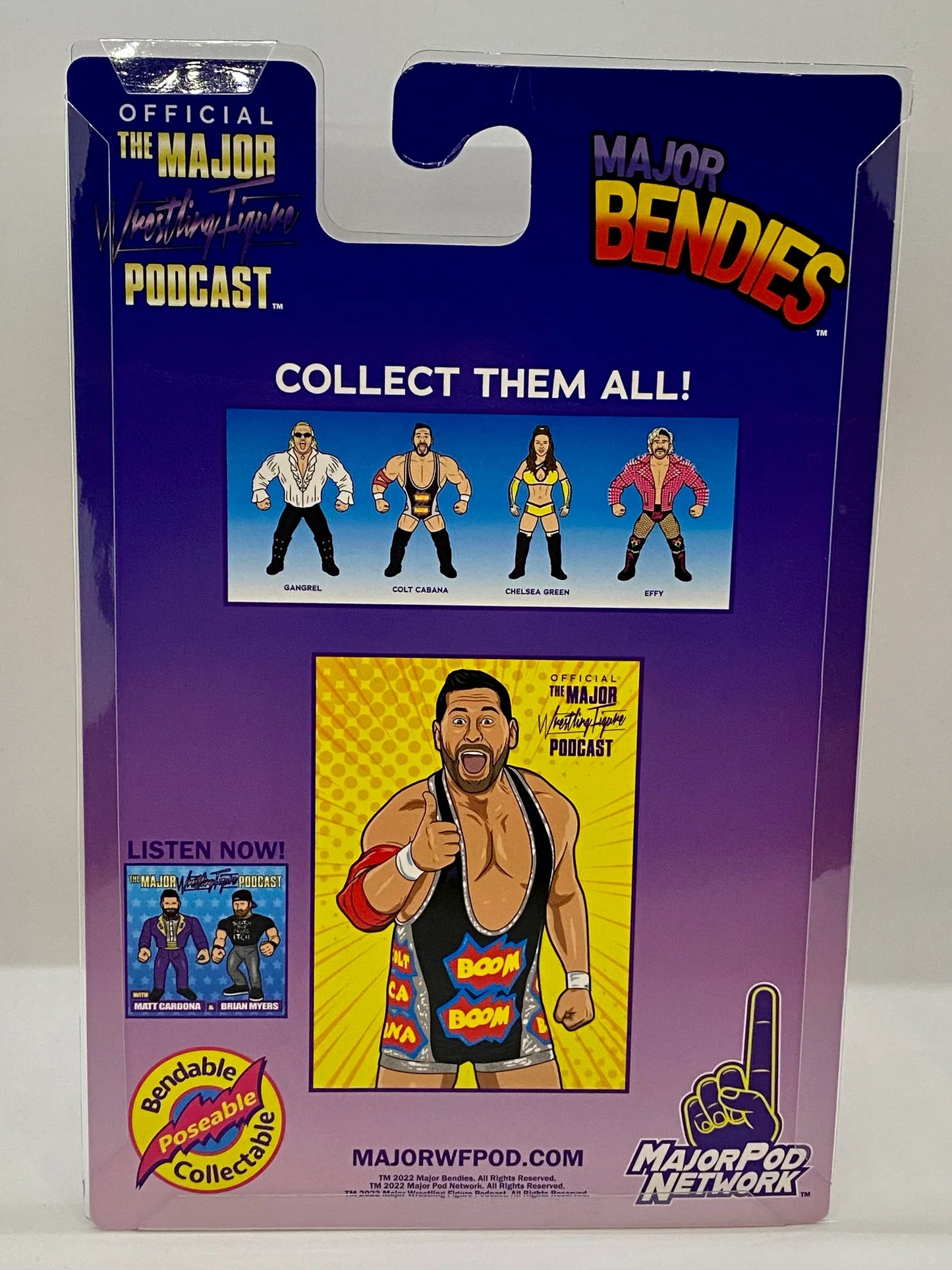 Major Wrestling Figure Podcast Major Bendies Series 3 Colt Cabana Action & Toy Figures PWcatalog