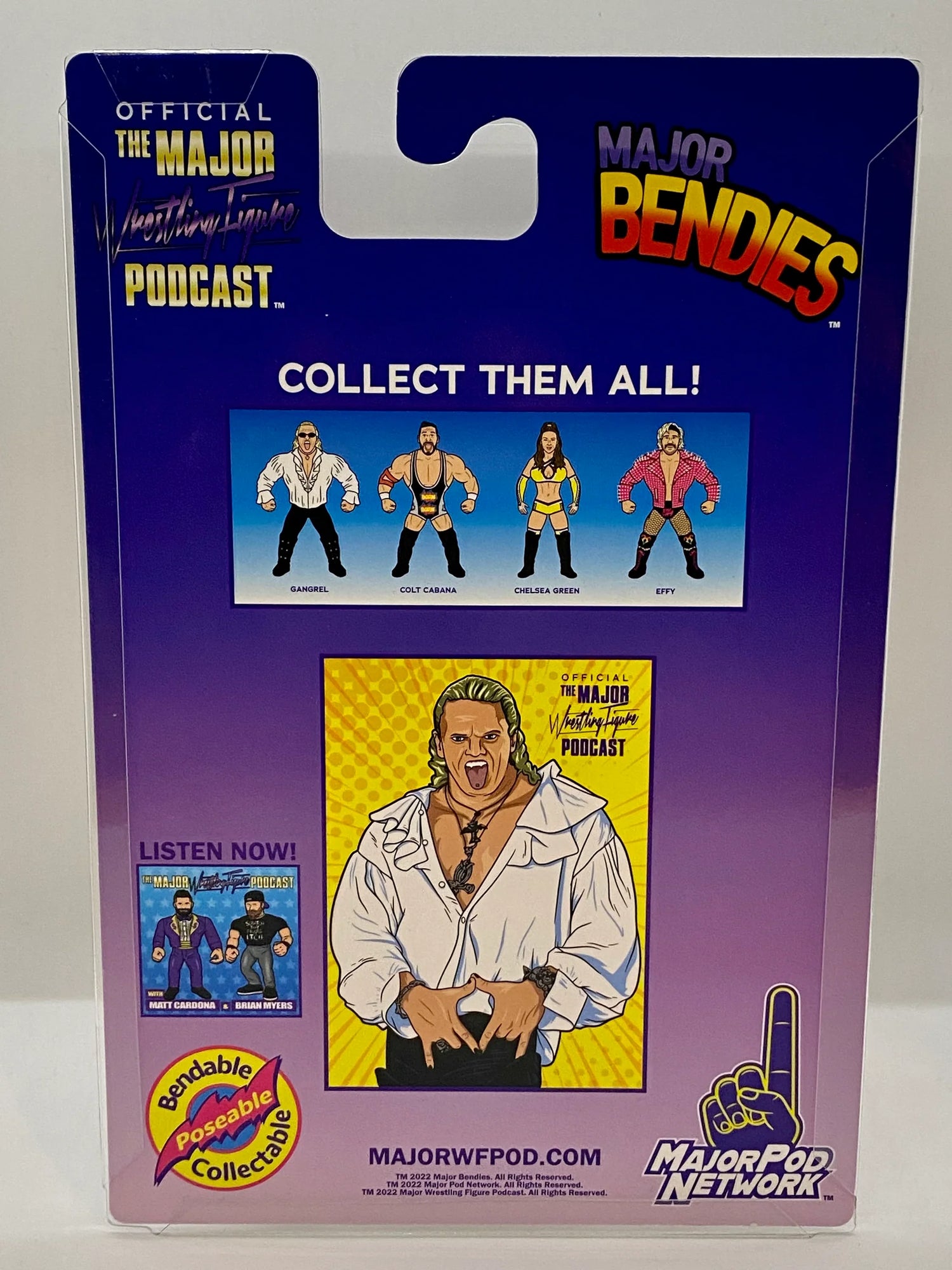 Major Wrestling Figure Podcast Major Bendies Series 3 Gangrel Action & Toy Figures PWcatalog