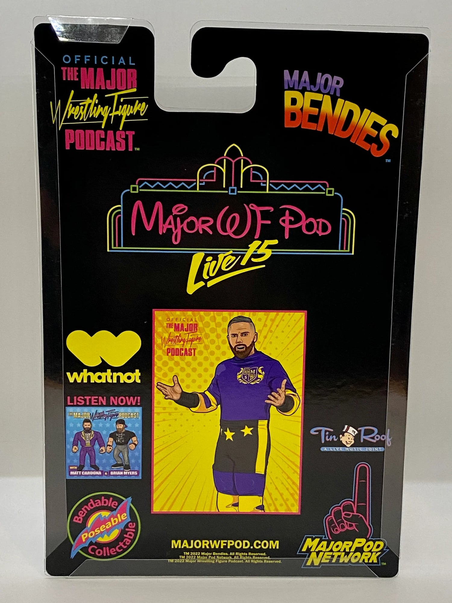 Major Wrestling Figure Podcast Major Bendies Live 15 Exclusive "Smart" Mark Sterling Action & Toy Figures PWcatalog