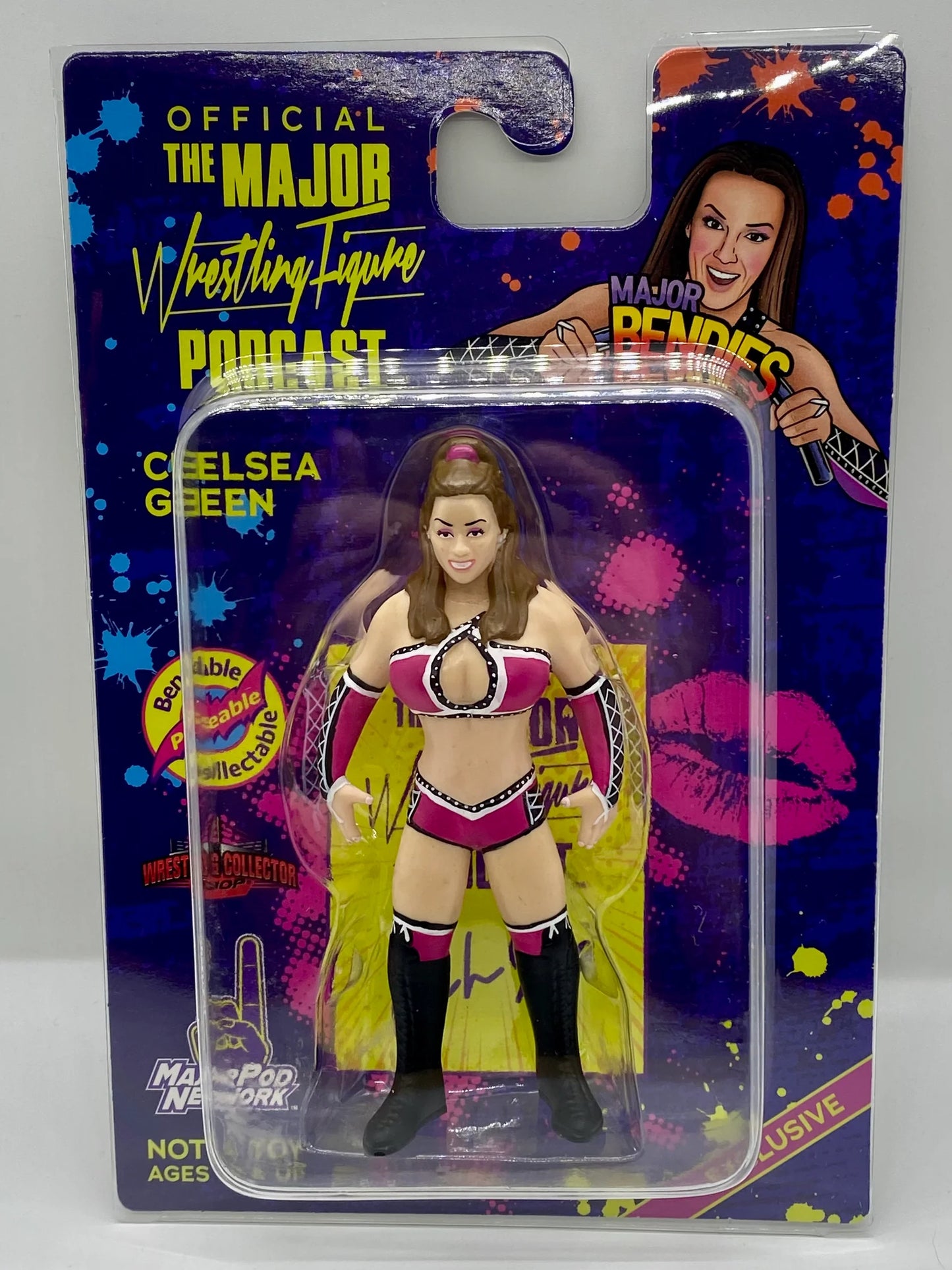 Major Wrestling Figure Podcast Major Bendies Chelsea Green [Exclusive] Action & Toy Figures PWcatalog