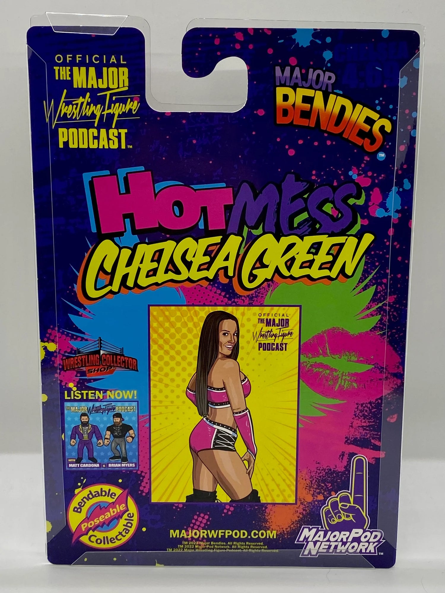 Major Wrestling Figure Podcast Major Bendies Chelsea Green [Exclusive] Action & Toy Figures PWcatalog