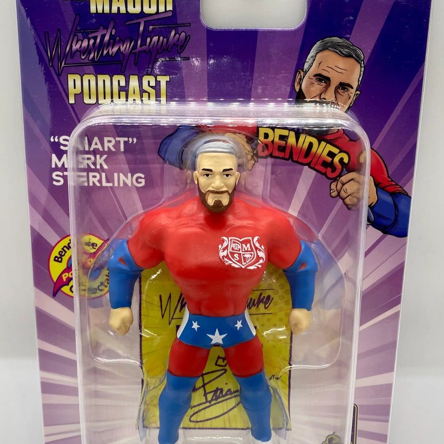 Major Wrestling Figure Podcast Major Bendies Series 1 "Smart" Mark Sterling Action & Toy Figures PWcatalog