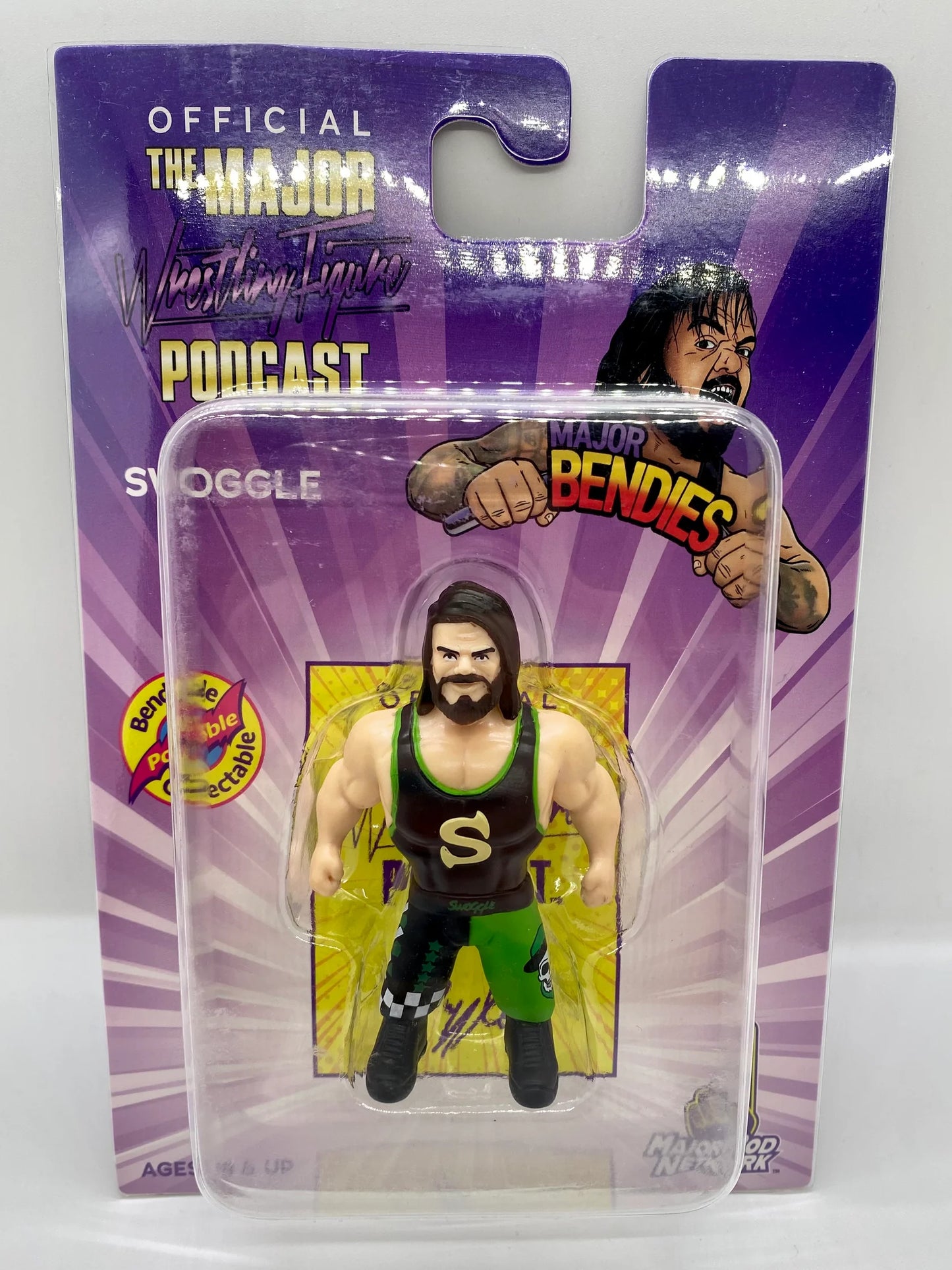 Major Wrestling Figure Podcast Major Bendies Series 1 Swoggle Action & Toy Figures PWcatalog
