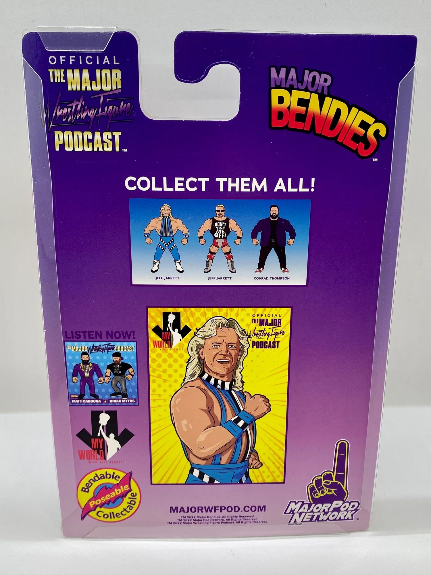 Major Wrestling Figure Podcast Major Bendies "My World with Jeff Jarrett" Jeff Jarrett Action & Toy Figures PWcatalog