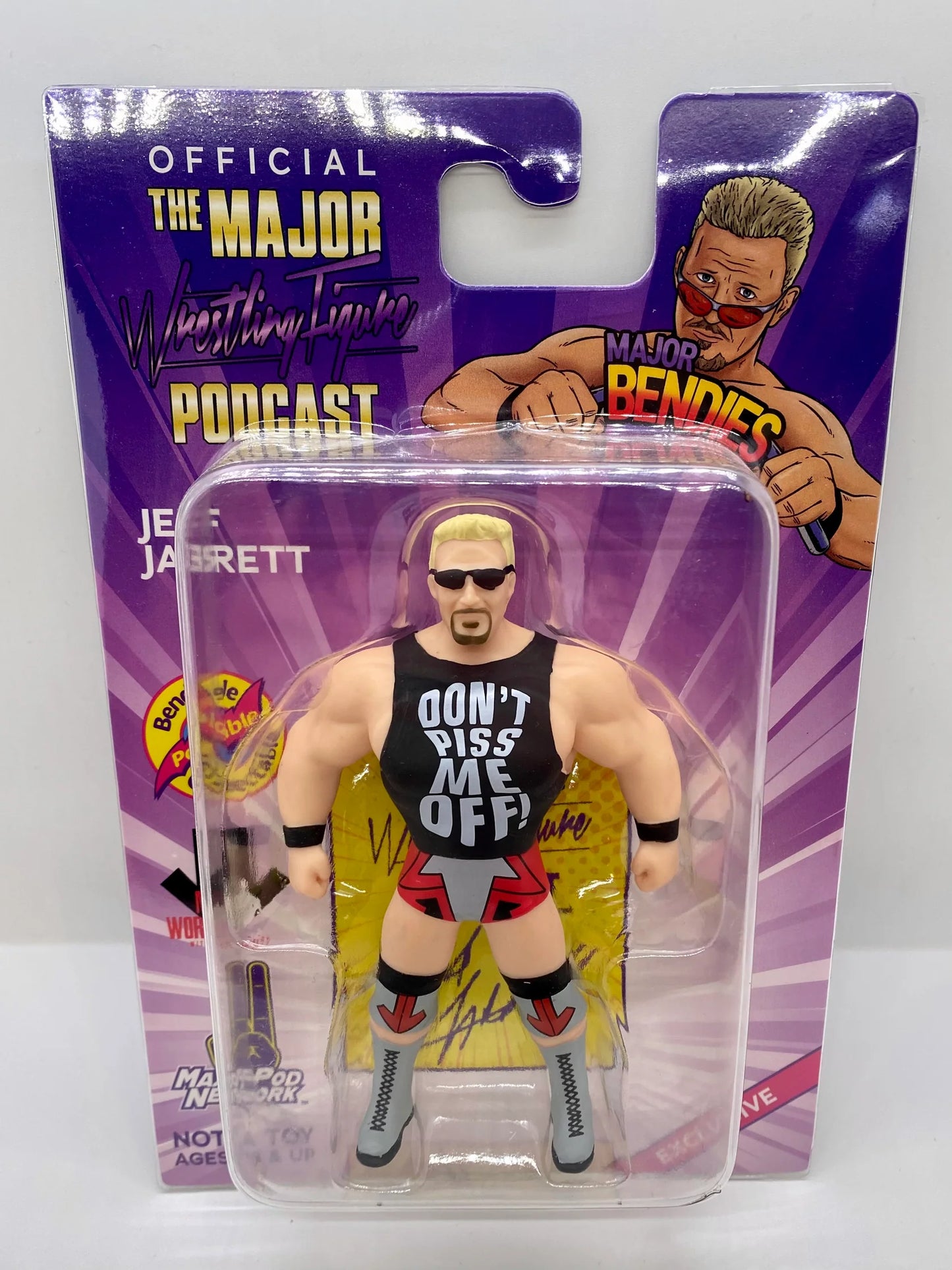 Major Wrestling Figure Podcast Major Bendies "My World with Jeff Jarrett" Jeff Jarrett Action & Toy Figures PWcatalog