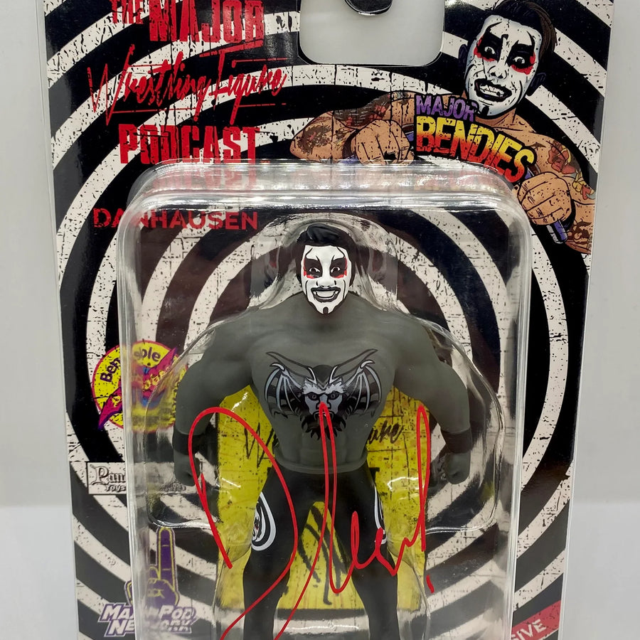 Major Wrestling Figure Podcast Major Bendies Danhausen [Exclusive] Action & Toy Figures PWcatalog