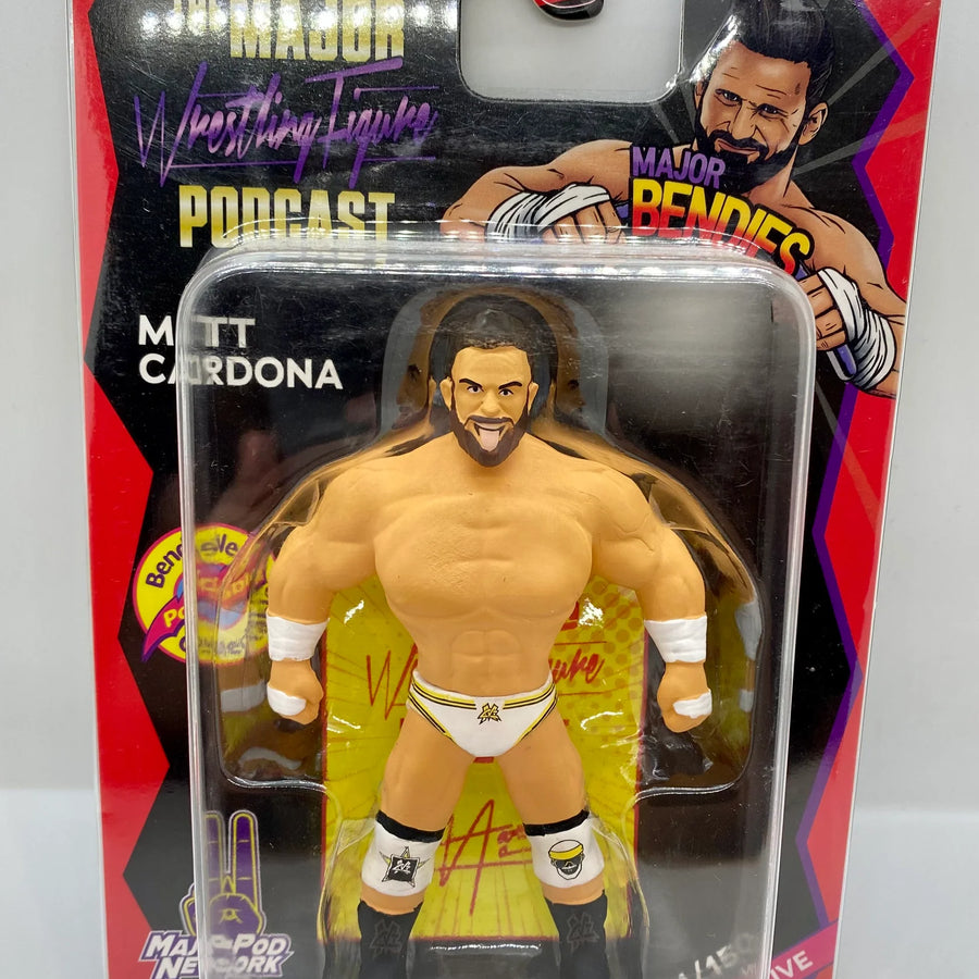 Major Wrestling Figure Podcast Major Bendies "Major Moment" Matt Cardona Action & Toy Figures PWcatalog